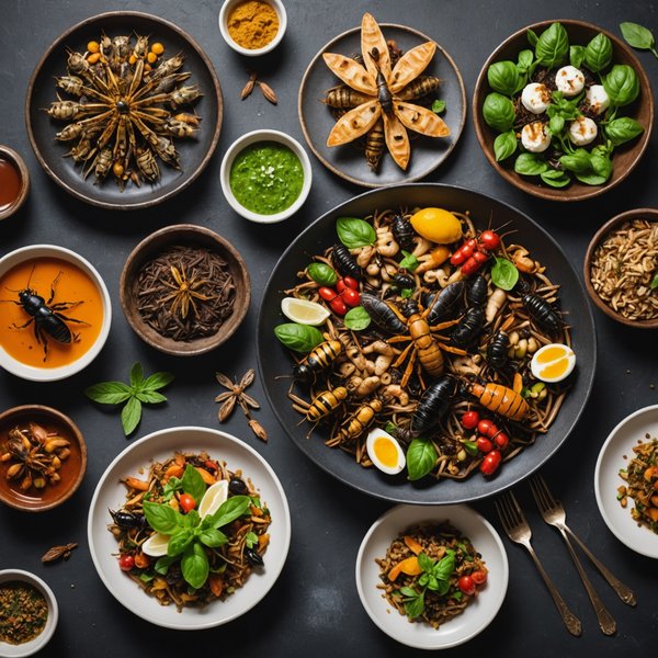 Comment développer un menu de plats à base d'insectes pour un restaurant éclectique?